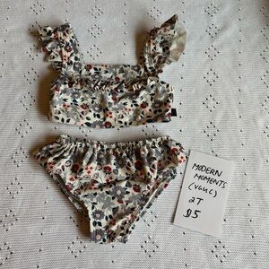 Modern Moments Floral Kids Bikini Set